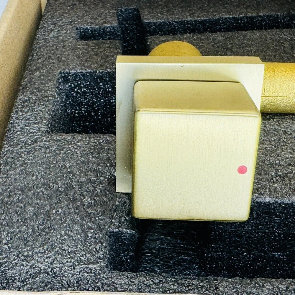 RBROHANT Brushed Gold Wall Mount Bathroom‎ Sink Faucet w/ Rough in Valve RB0996